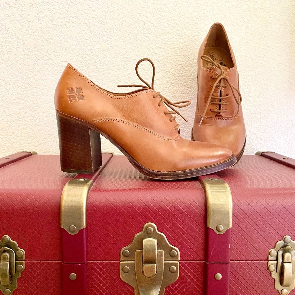 Patricia Nash Anna Italian Leather Lace Up Heels